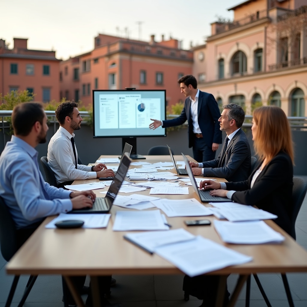 Sessione formativa su appalti pubblici in aula professionale